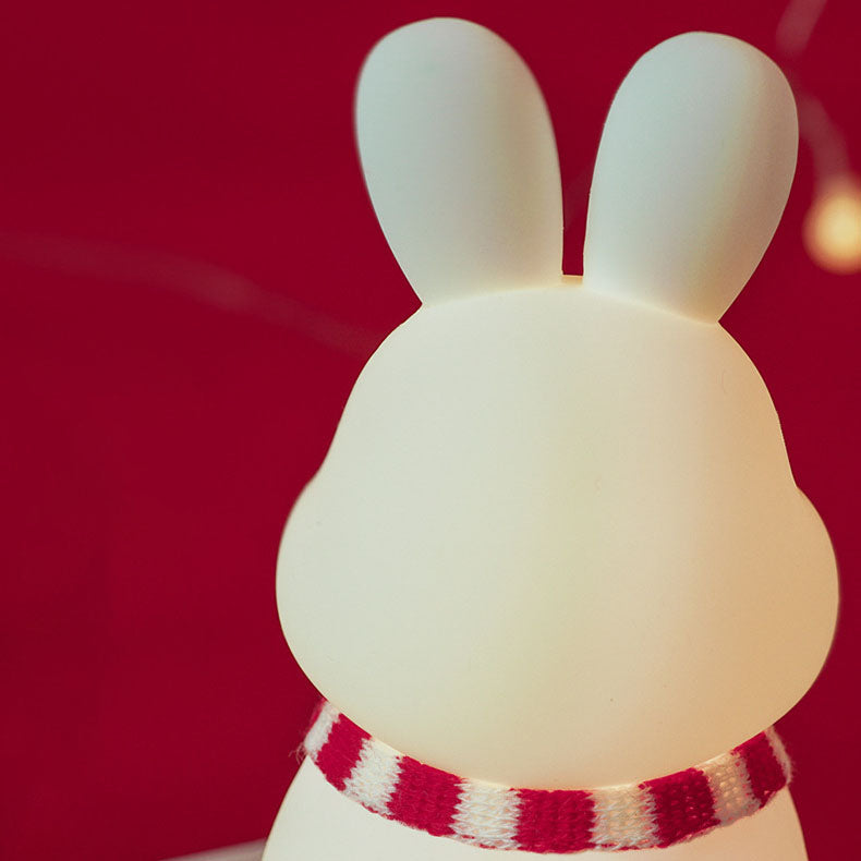 Cartoon Rabbit Silicone Pat Table Lamp