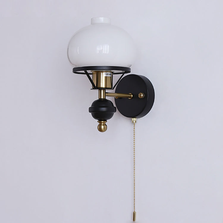 Geometric Circle Glass Iron Wall Lamp