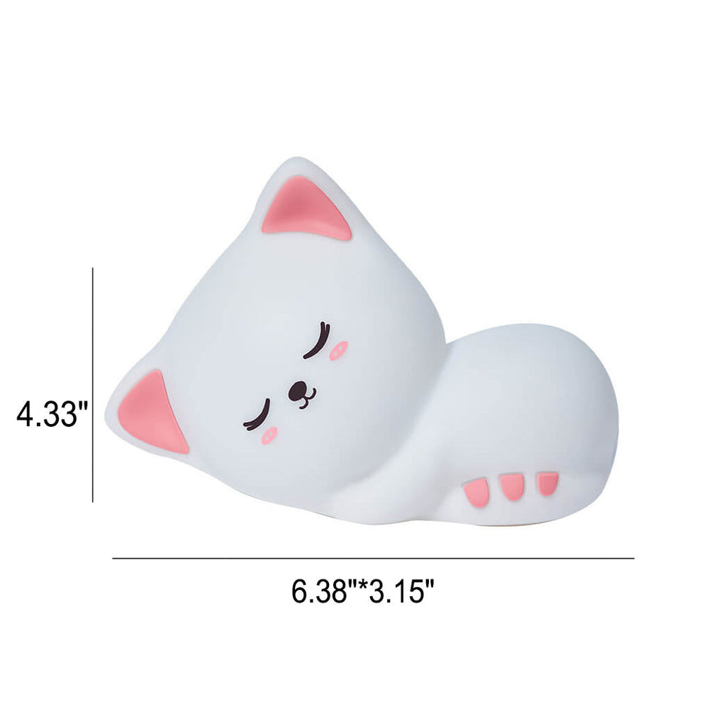 Cat Night Silicone Clapping Table Lamp