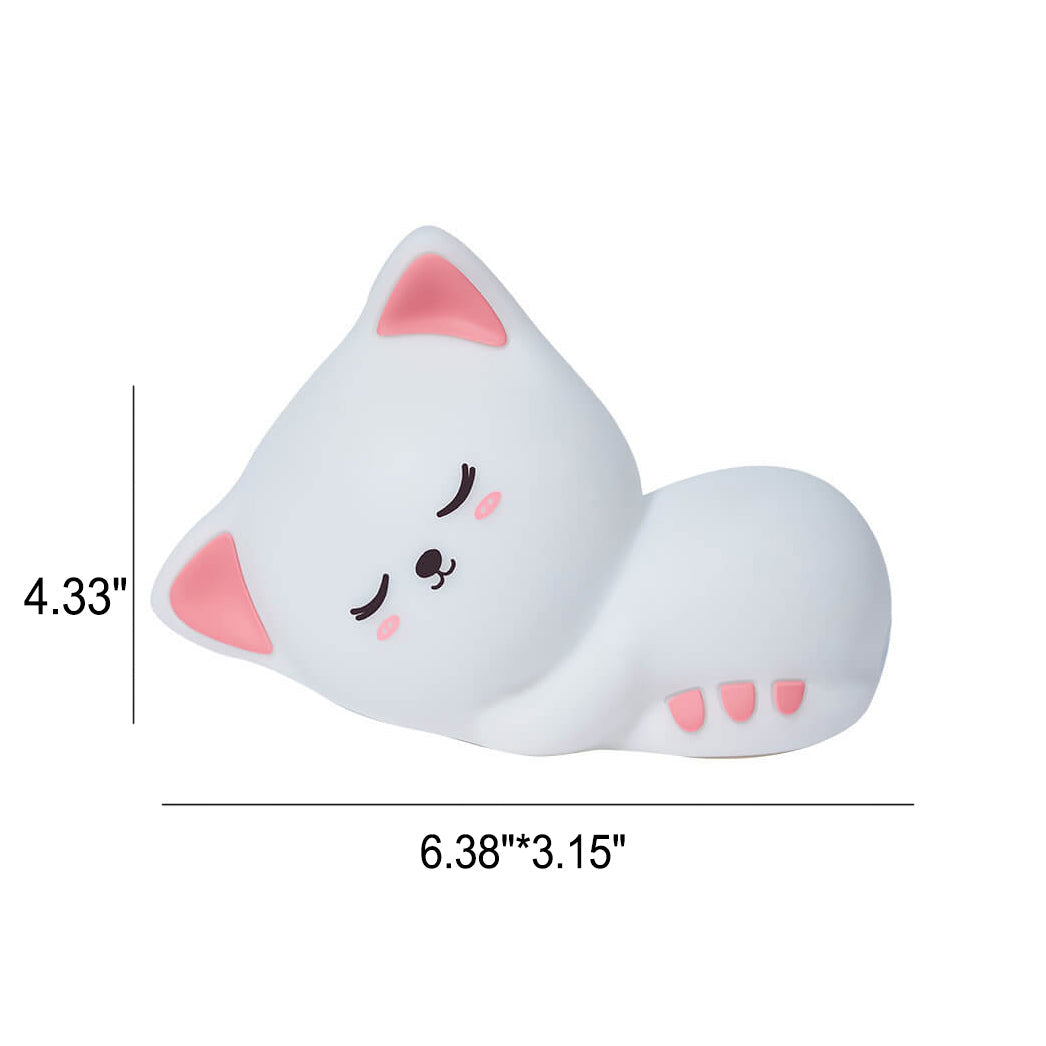 Cat Night Silicone Clapping Table Lamp