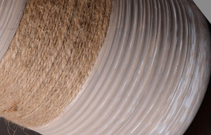 Style Twine Fabric Ceramic Table Lamp