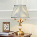 Round Trapezoidal Flower Leaf Table Lamp