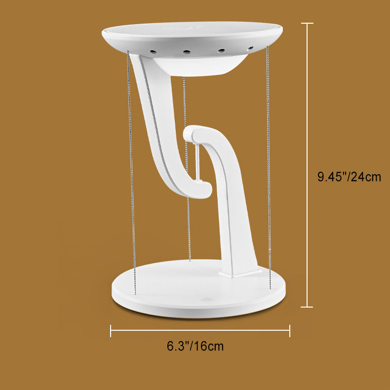 Round Suspended Plastic Bedroom Table Lamp
