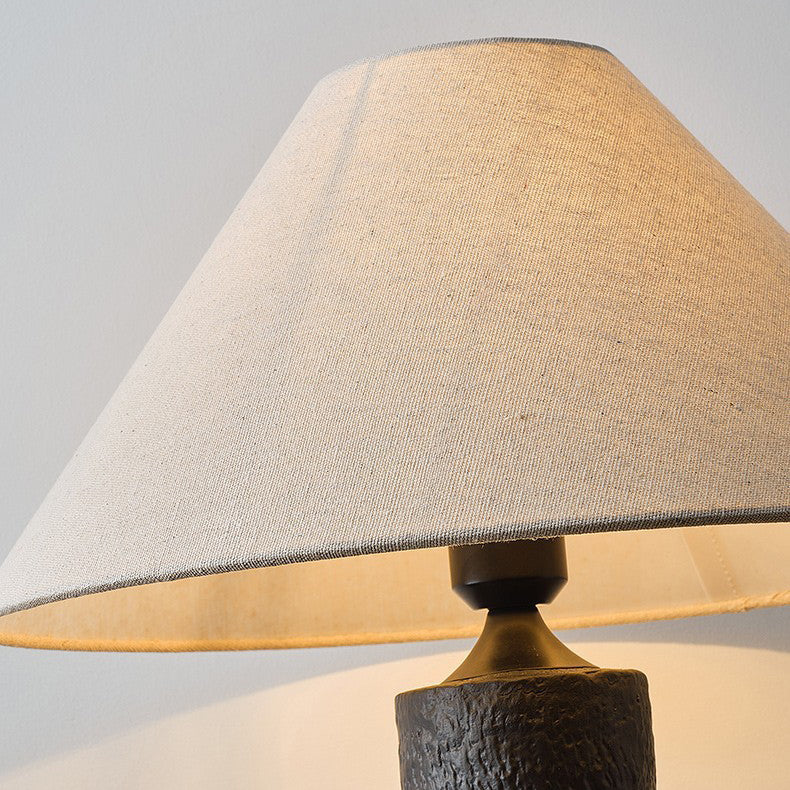 Jar Ceramic Fabric Living Table Lamp