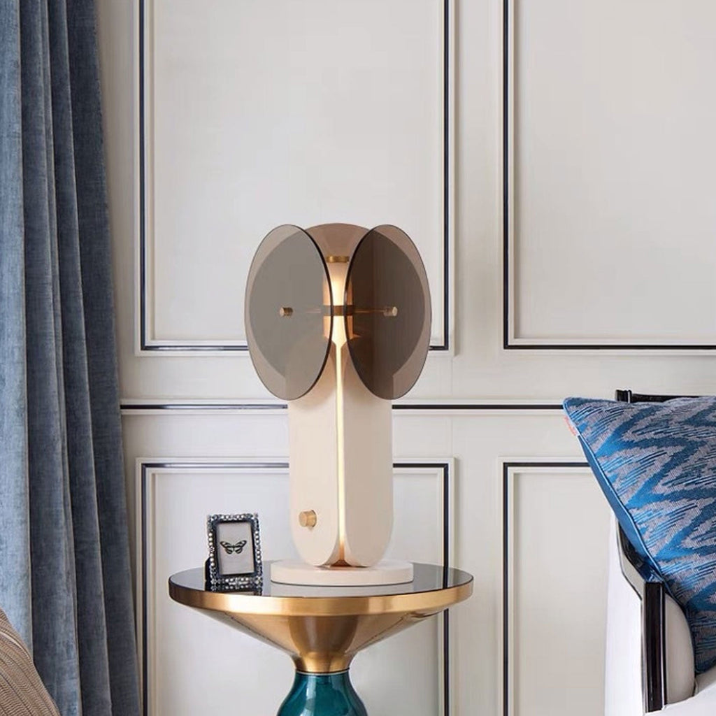 Splicing Glass Iron Table Lamp