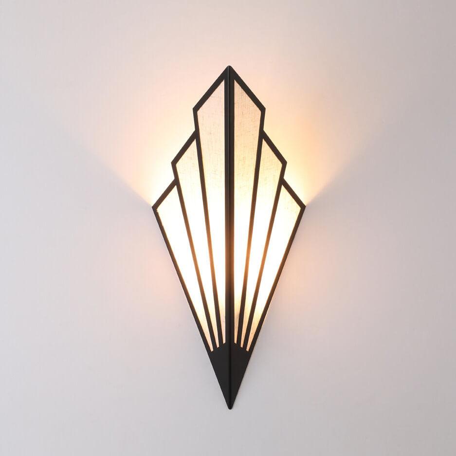 Linen Scalloped Wall Lamp