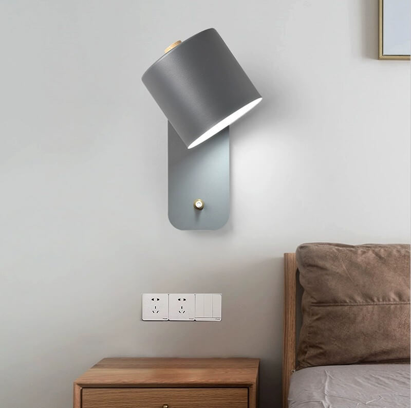 Macaron Cylinder Shape Rotatable Wall Lamp