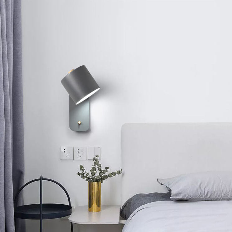 Macaron Cylinder Shape Rotatable Wall Lamp