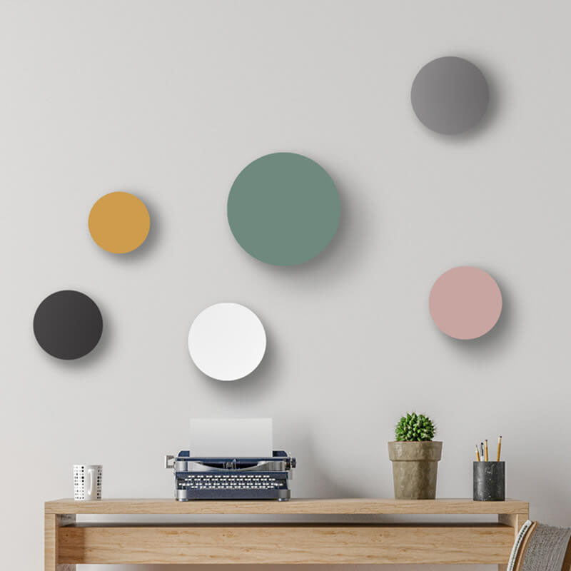 Colorful Round Iron Wall Lamp