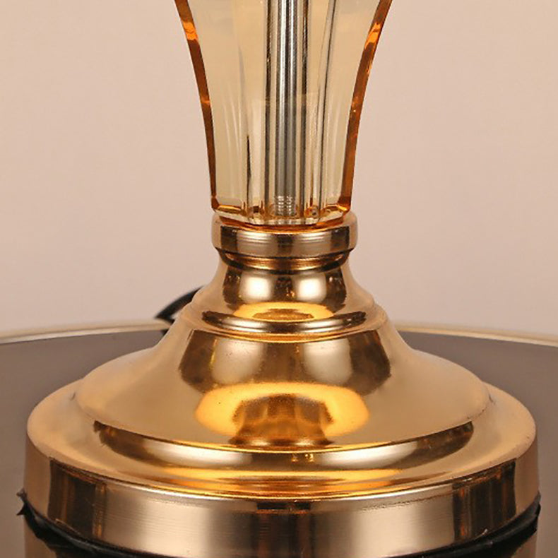 Cylinder Hardware Crystal Fabric Table Lamp
