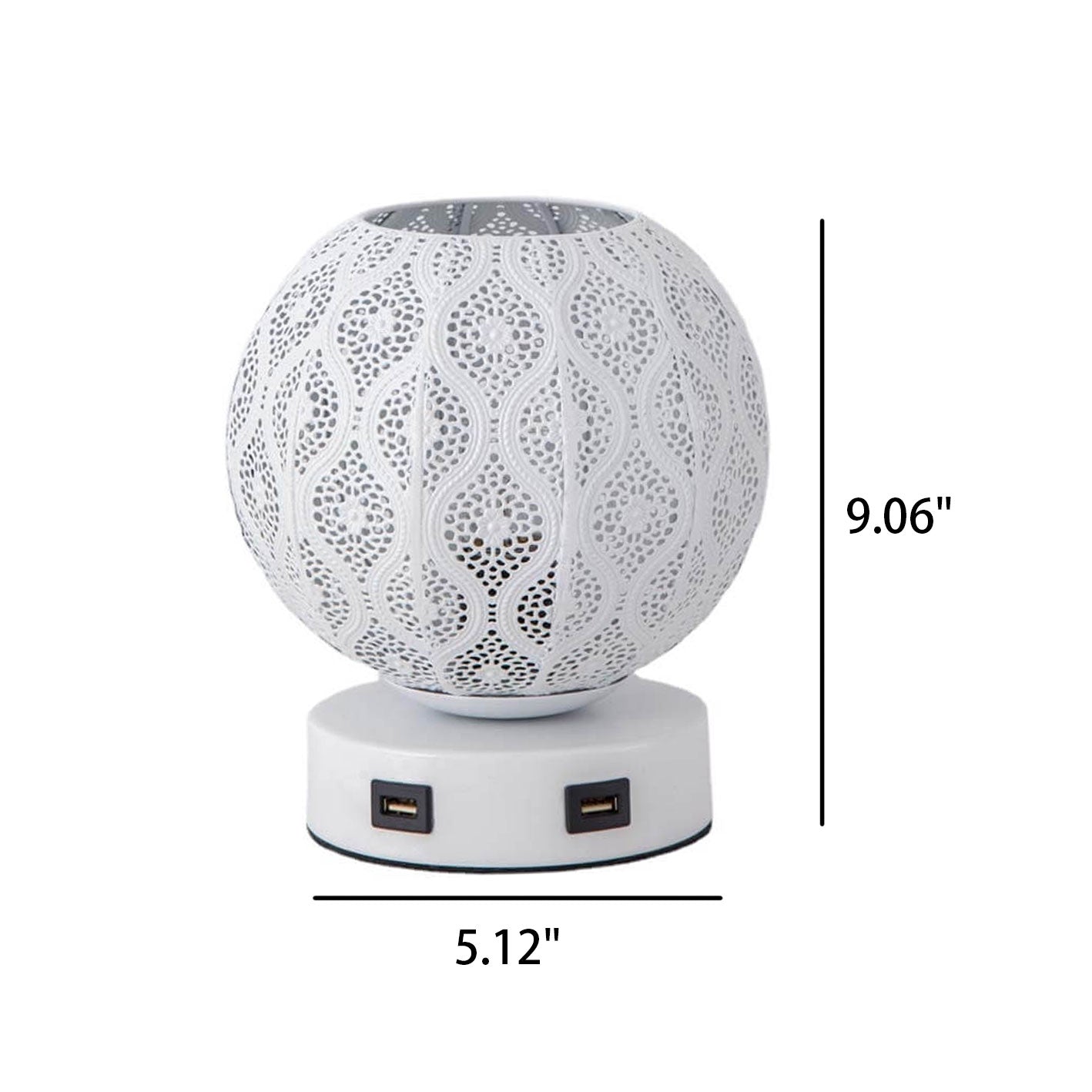Spherical Metal Projection Decorative Table Lamp