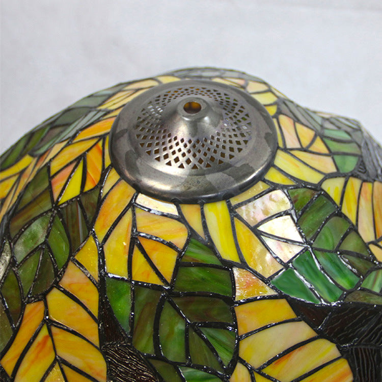 Stained Glass Alloy Bedroom 2-Light Floor Lamp