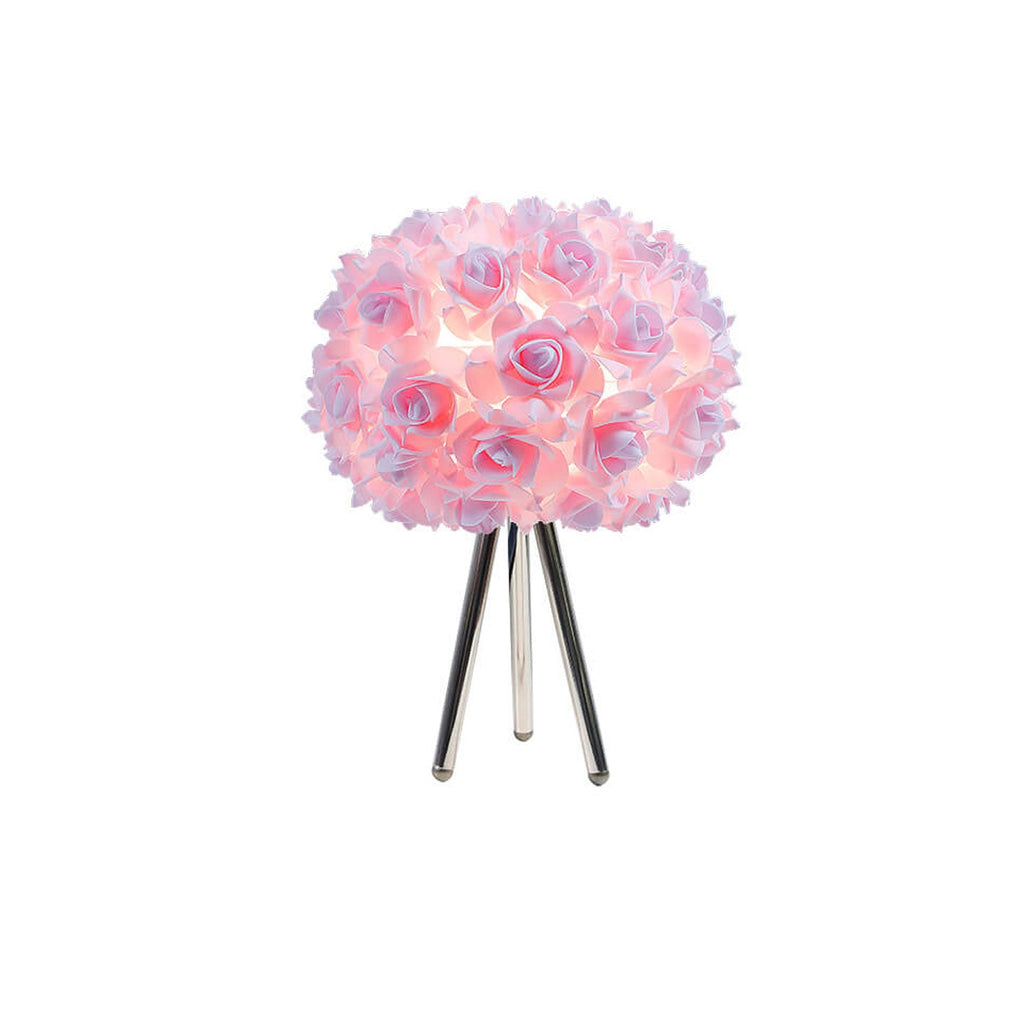 Rose Metal Table Lamp