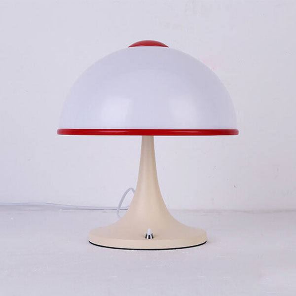 Cream Mushroom Metal Table Lamp