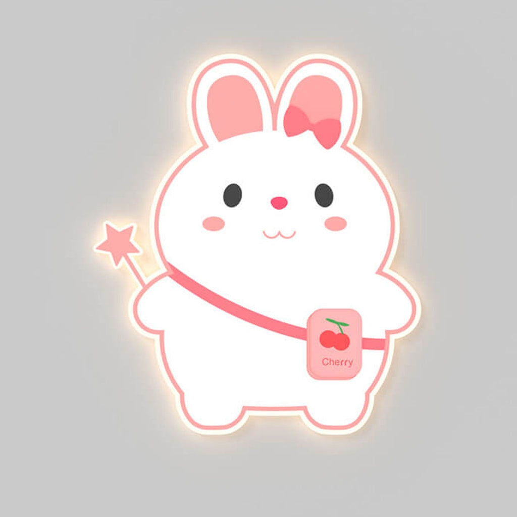 Cartoon Rabbit Unicorn Kids Wall Lamp