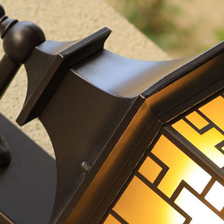 Square Lantern Cage Outdoor Light
