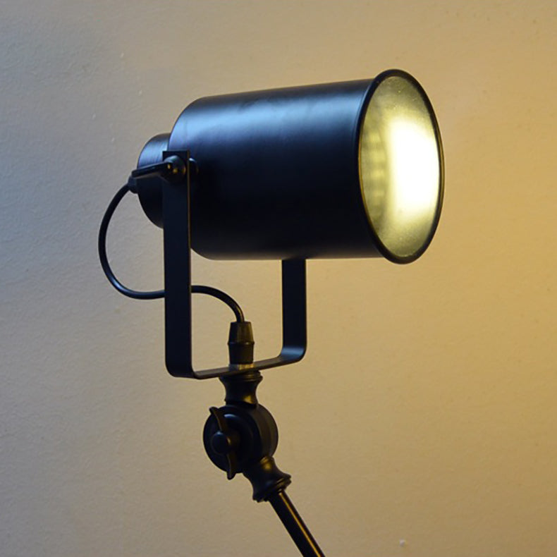Cylinder Swing Arm Iron Wall Lamp