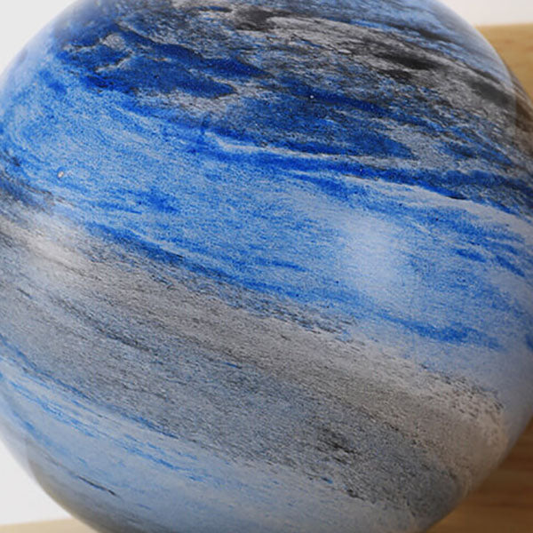 Planet Glass Solid Wood Wall Lamp