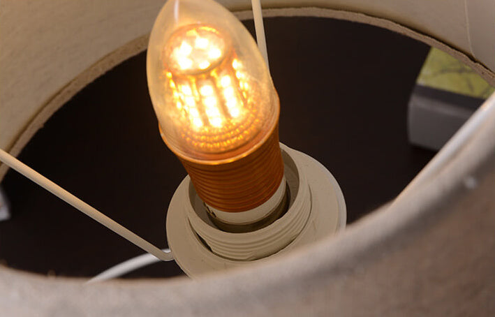 Style Twine Fabric Ceramic Table Lamp