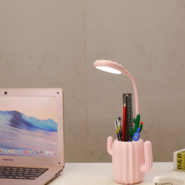Foldable Cactus Design Eye Table Lamp