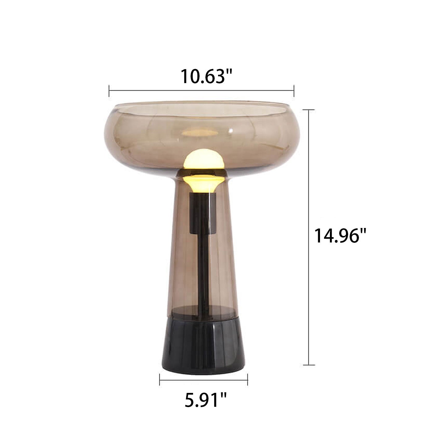 Glass Marble Table Lamp