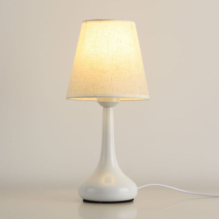 Pure Black White Iron Table Lamp