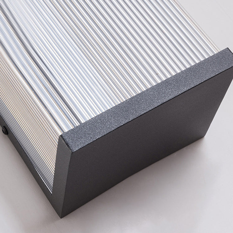Rectangular Stainless Steel Acrylic Outdoor Light
