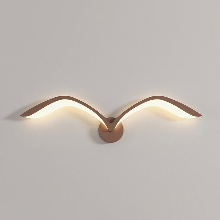 Iron Acrylic Gull Arch Wall Lamp
