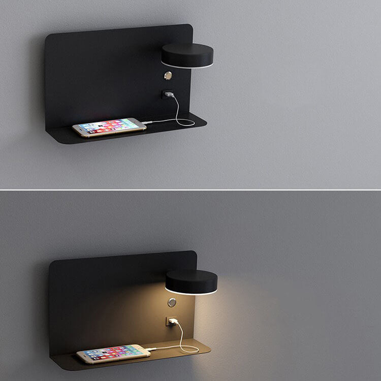 Iron Square Rechargeable Wall Lamp