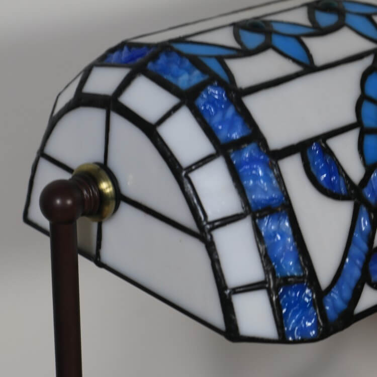 Floral Butterfly Stained Glass Table Lamp