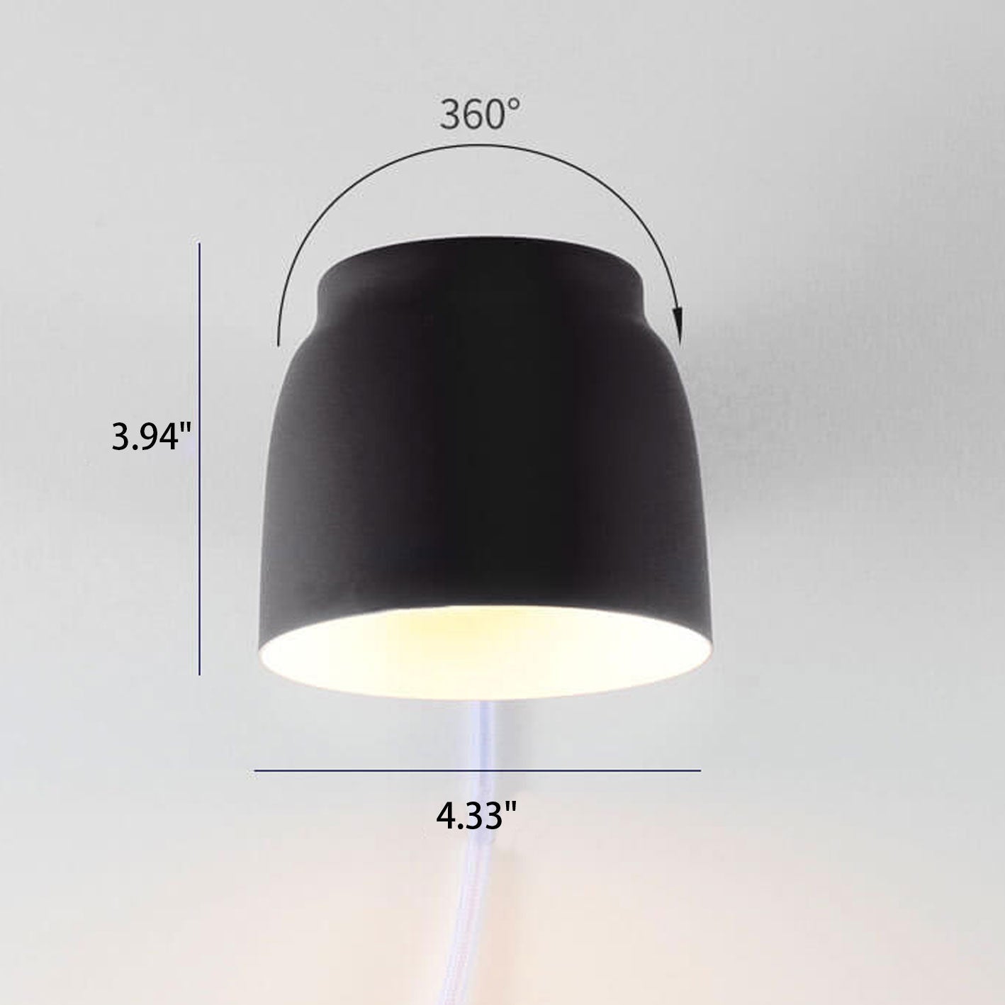 Column Barrel Rotatable Wall Lamp