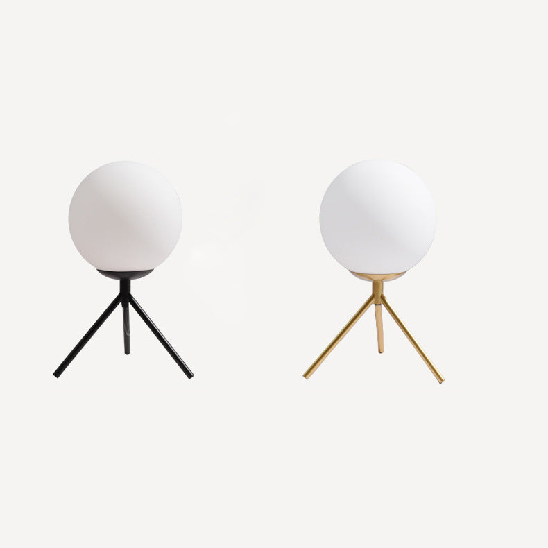 Iron Glass Ball Bracket Table Lamp