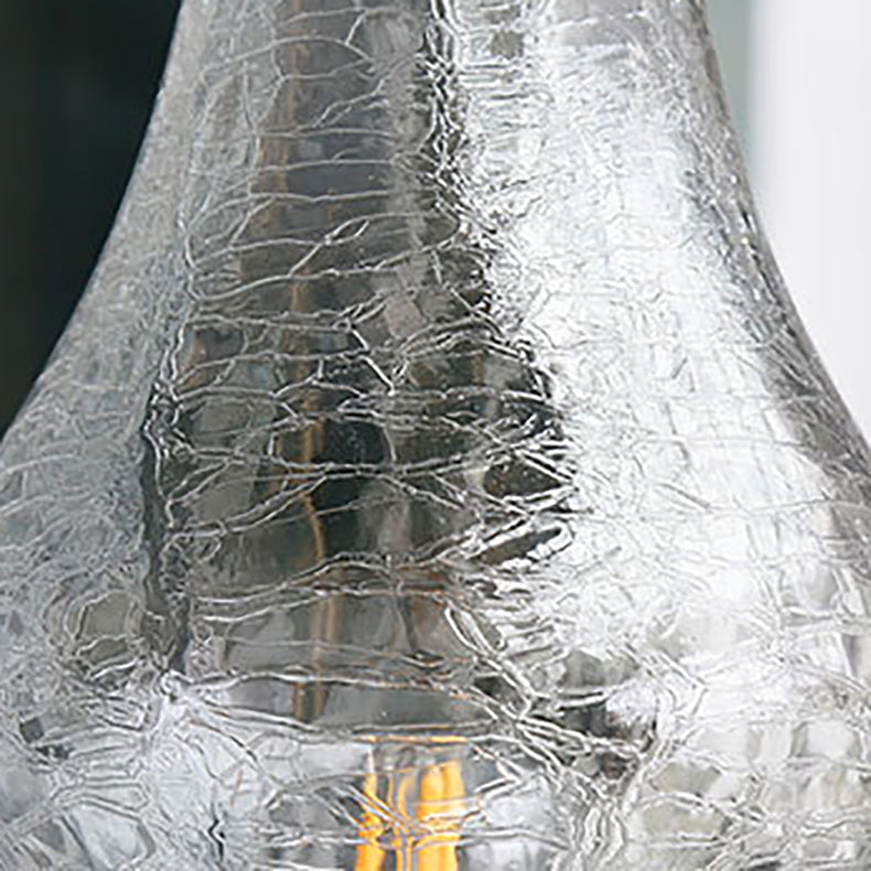 Candelabra Iron Glass Bedroom Table Lamp
