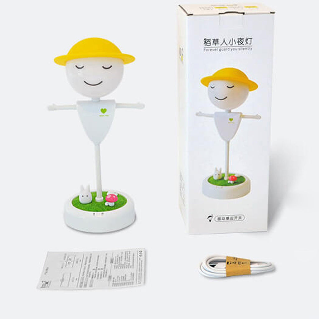 Cartoon Scarecrow Smiling Face Table Lamp