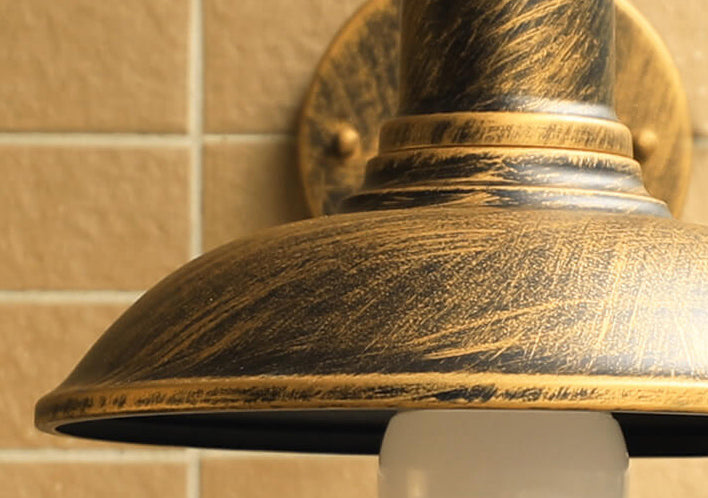 Loft Dome Iron Bent Outdoor Light