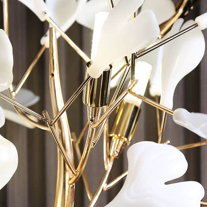 Nordic Romantic Ginkgo Leaf 5-Light Floor Lamp