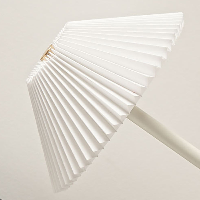 Rechargeable Iron Fabric Conic Table Lamp