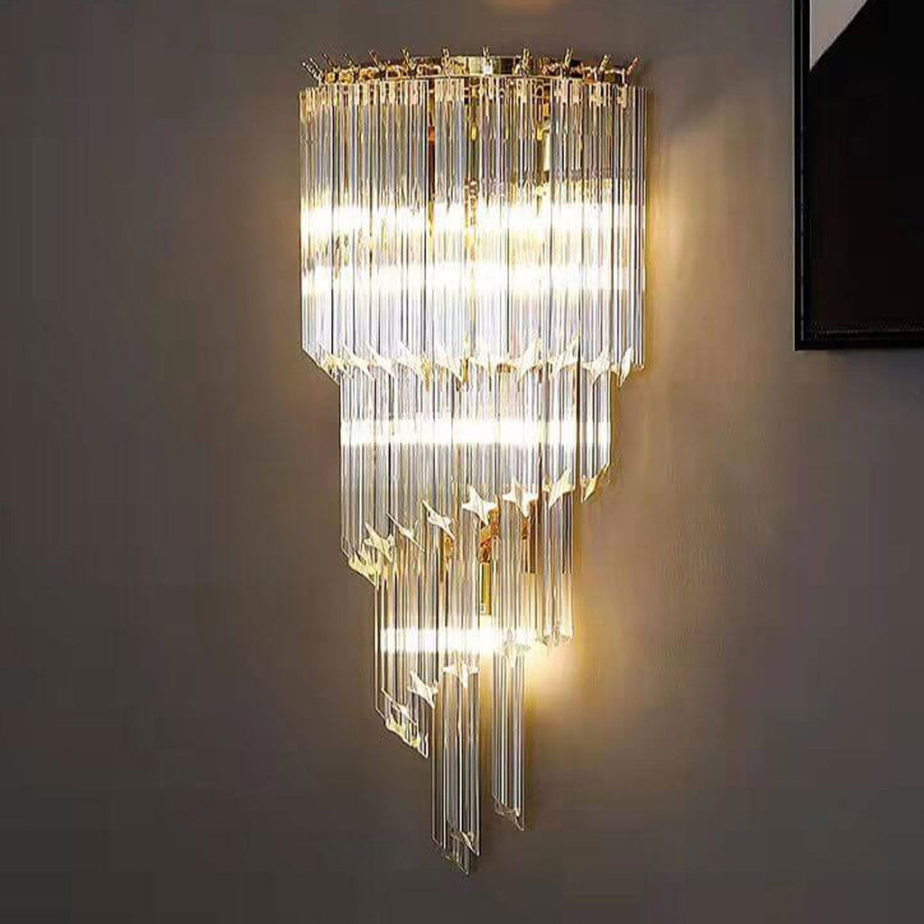 Crystal Four Layers 4-Light Wall Lamp