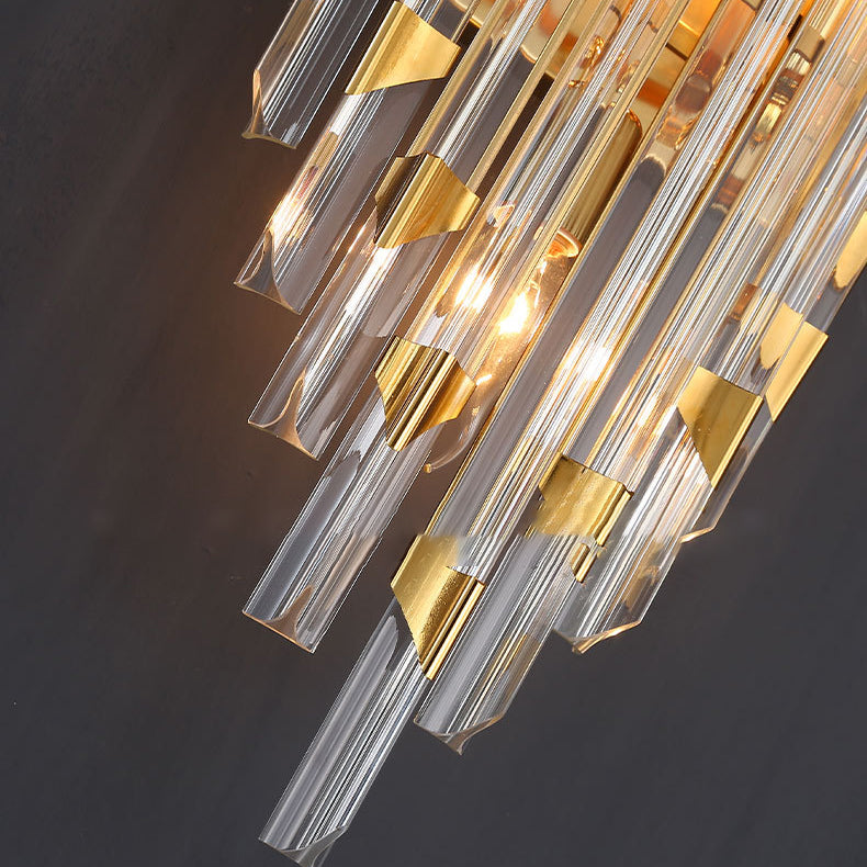 Stripe Hardware Crystal 2/4 2-Light Wall Lamp