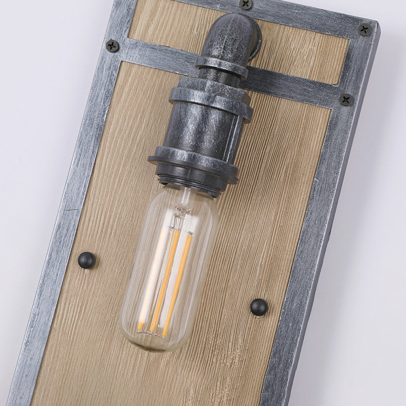 Wood Cage Wall Lamp