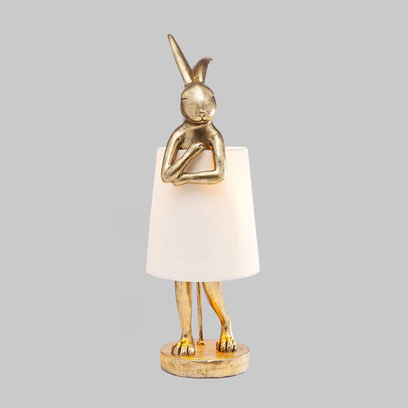 Apron Rabbit Resin Table Lamp