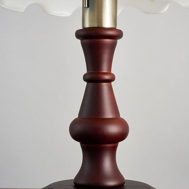 Elements Hand-depicted Floral Glass Table Lamp