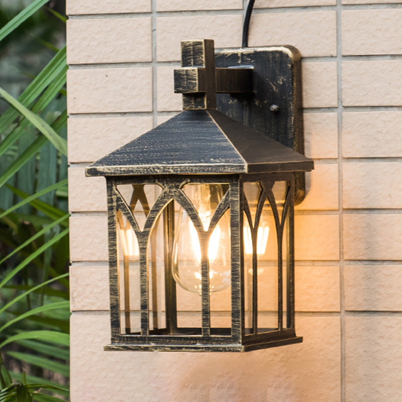 Aluminum Glass Cubic Garden Outdoor Light