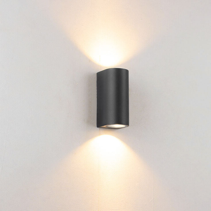 Aluminum Glass Cylinder 2-Light Outdoor Light