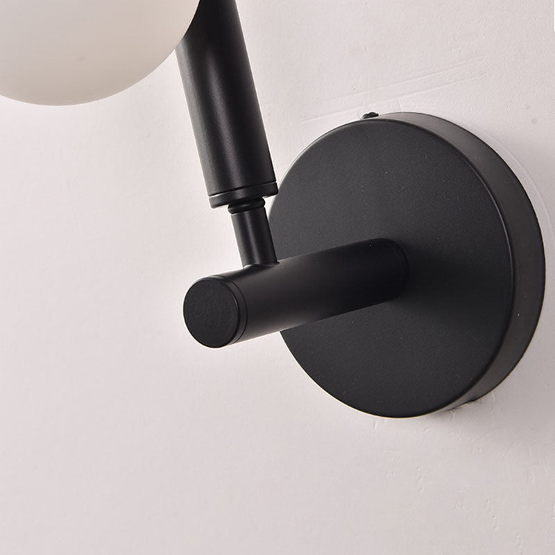 Iron Glass Ball Living 5-Light Wall Lamp