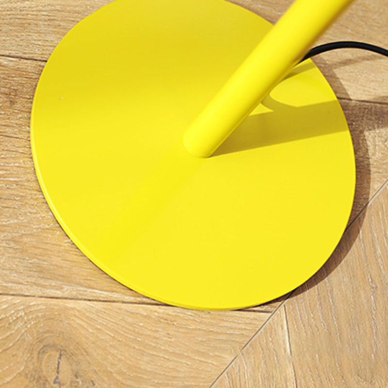 Curved Pole Round Ball Table Lamp