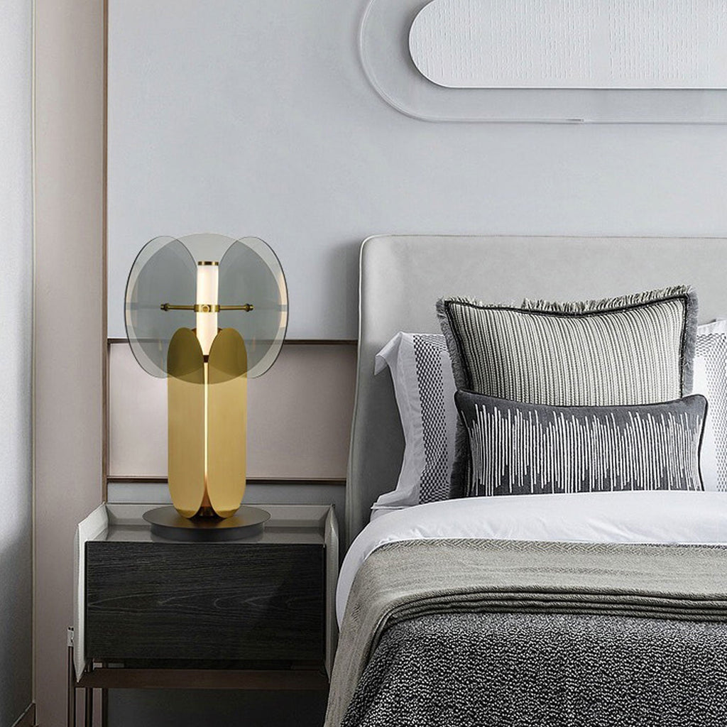 Splicing Glass Iron Table Lamp