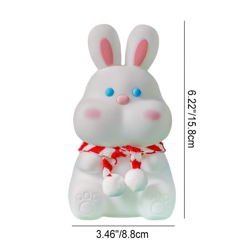 Cartoon Rabbit Silicone Pat Table Lamp
