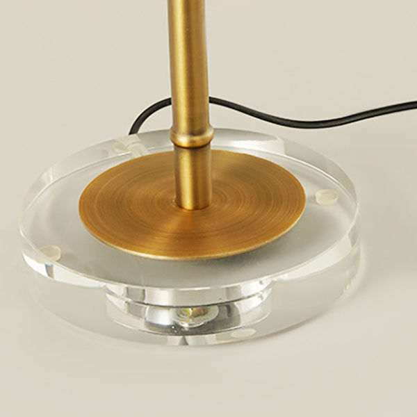 Fabric Pleated Cone Long Table Lamp