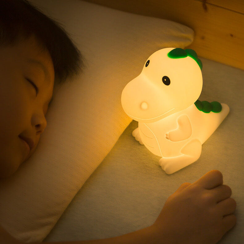 Cartoon Dinosaur Silicone Pat Table Lamp